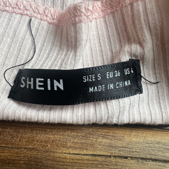 Pink solid rib knit cami - Picture 5 of 5